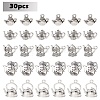 30Pcs 6 Styles Tibetan Style Alloy Charms TIBEP-YW0001-77-2