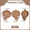 6Pcs Wood Jewelry Plate AJEW-PH0005-96A-2