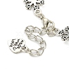 Antique Silver Plated Alloy Link Chain Bracelet Making MAK-K023-03H-AS-3