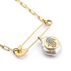 Natural Pearl Pendant Necklaces NJEW-JN03018-01-1