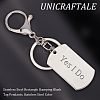 Unicraftale 201 Stainless Steel Rectangle Stamping Blank Tag Pendants STAS-UN0012-39-4