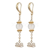 Alloy Glass Hoop Dangle Earrings EJEW-JE06023-1