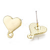 Alloy Stud Earring Findings PALLOY-T064-60LG-RS-2