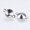 Tarnish Resistant 304 Stainless Steel Connector Rhinestone Settings STAS-I097-060P-1