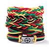 Leather Cord Bracelets Set for Men Women BJEW-C005-02C-2