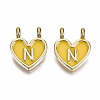 Alloy Enamel Charms ENAM-T012-02N-RS-2