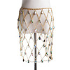 Alloy & Colorful Acrylic Teardrop Charms Mesh Waist Chains WG6C846-01-1