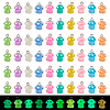 Luminous Translucent Resin Mushroom Charms CD-TAC0001-47-2