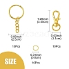 10Pcs Alloy Swivel Lobster Claw Clasps IFIN-YW0003-41-3