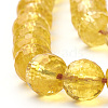 Natural Citrine Beads Strands G-T064-20-10mm-3