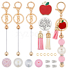 SUNNYCLUE DIY Beadable Keychain Making Kit for Teachers' Day DIY-SC0023-13-1