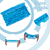 Polyester Pleated Lace Trim OCOR-WH0109-101-3