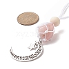 Moon 201 Stainless Steel Pendant Decorations HJEW-JM00958-02-3