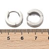 304 Stainless Steel Polishing Effect Hoop Earrings EJEW-M001-40C-P-5