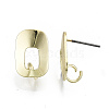 Rack Plating Iron Stud Earring Findings IFIN-N008-008-RS-3