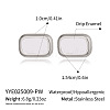 Rectangle 304 Stainless Steel Stud Earrings HC7137-4-1