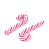 Christmas Candy Cane Handmade Polymer Clay Beads CLAY-P005-04-3