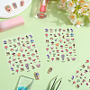 Mushroom Plastic Nail Art Stickers MRMJ-WH20004-07-4