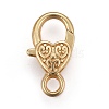 Tibetan Style Heart Lobster Claw Clasps LS-LF014Y-MG-NR-1