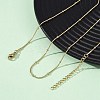 0.9MM 304 Stainless Steel Satellite Chain Necklaces NJEW-T016-21B-G-3