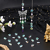 80Pcs Transparent Faceted Glass Connector Charms GLAA-SP0001-88E-02-4