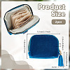 Rectangle Velvet Jewelry Zipper Storage Bags ABAG-WH0709-437A-2