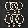 Brass Stretch Bracelets BJEW-C098-04-2