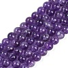 Natural Amethyst Beads Strands G-S333-6mm-020-4