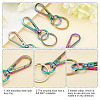   Rainbow Color Zinc Alloy Keychain Clasps FIND-PH0006-46-4