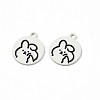 Alloy Spray Painted Enamel Pendants ENAM-S115-210-4