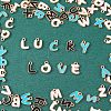 104Pcs Letter A~Z Alloy Enamel Pendant Charms JX170A-4