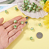 30Pcs Handmade Gold Sand Lampwork Beads LAMP-TA0002-37D-5