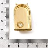 Brass Micro Pave Cubic Zirconia Pendants KK-Z125-23B-G-3