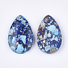 Assembled Synthetic Imperial Jasper and Natural Lapis Lazuli Pendants G-S329-075-2