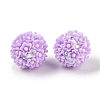 Handmade Polymer Clay Rhinestone Beads CLAY-H003-03-2