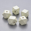 Painted Natural Wood Beads WOOD-Q040-020B-A08-1