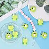 10Pcs 2 Styles Frog Silicone Beads JX693A-6