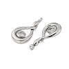 304 Stainless Steel Pendants STAS-R005-08P-05-2