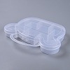 11 Compartments Bear Plastic Storage Box X-CON-P006-01-3