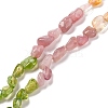 Natural Aquamarine & Rose Quartz & Peridot & Amethyst & Citrine Beads Strands G-L610-B05-01-1