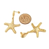 Rack Plating Brass Dangle Stud Earrings for Women EJEW-C125-23C-G-5