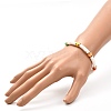 Disc Beads Stretch Bracelet for Teen Girl Women BJEW-JB06985-01-4