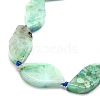 Natural Chrysocolla and Lapis Lazuli Beads Strands G-G106-F01-01-3