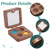Wood Watercolor Paints Tins Box AJEW-WH0542-84A-4