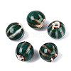 Vintage Porcelain Corrugated Beads PORC-N013-11D-1