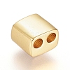 Brass Micro Pave Cubic Zirconia Slide Charms ZIRC-G166-34G-2