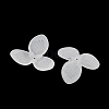 3-Petal Frosted Acrylic Bead Caps SACR-F016-01B-2
