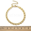 304 Stainless Steel Sqaure Link Chain Bracelets for Women BJEW-F488-21G-02-5