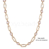 Imitation Pearl Sun & Oval Boho Link Chain Necklaces JN1131A-2