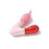Brass Enamel Pendants KK-E093-03G-V-01-2
